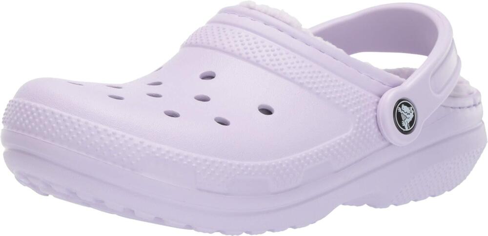 CROCS MEN'S AND WOMEN'S CLASSIC LINED CLOG 9 WOMEN/7 MEN, LAVENDER
